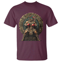 Boxing Mexico T Shirt Aztec Warrior Mexican Dad Gifts
