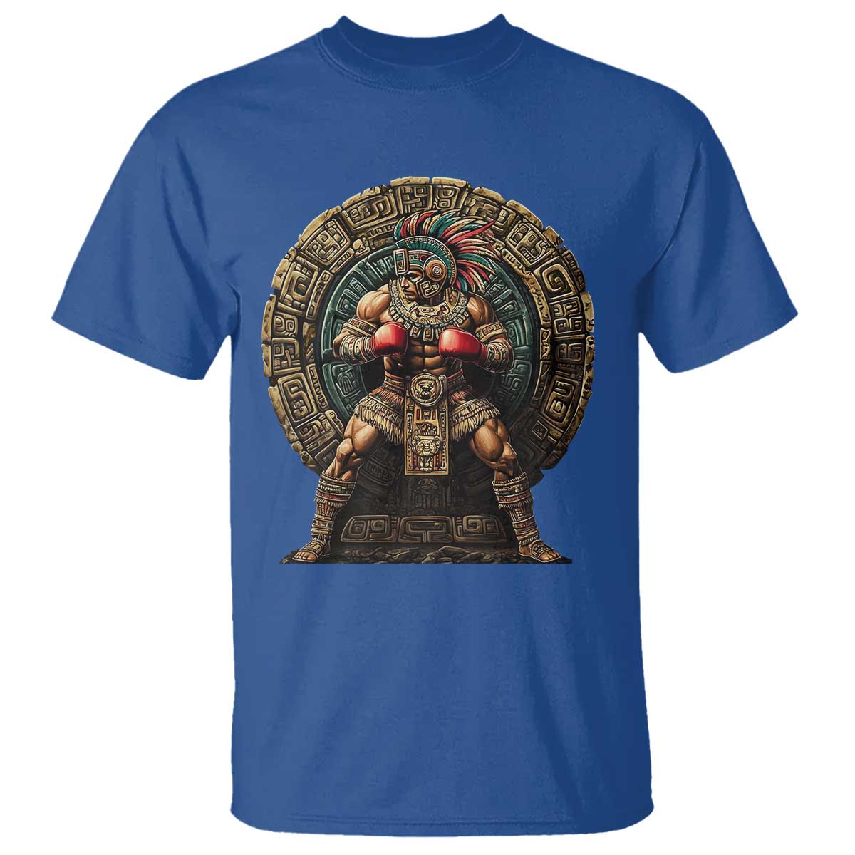 Boxing Mexico T Shirt Aztec Warrior Mexican Dad Gifts