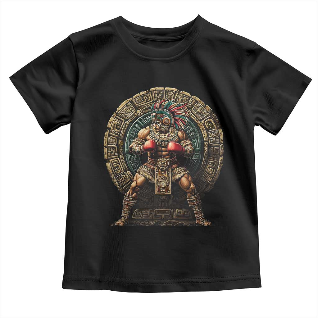Boxing Mexico Toddler T Shirt Aztec Warrior Mexican Dad Gifts