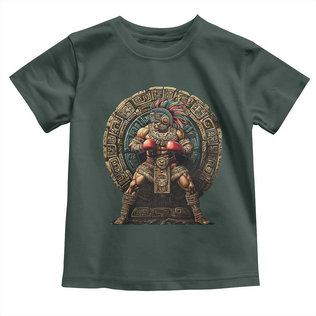 Boxing Mexico Toddler T Shirt Aztec Warrior Mexican Dad Gifts