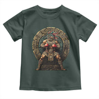 Boxing Mexico Toddler T Shirt Aztec Warrior Mexican Dad Gifts