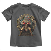Boxing Mexico Toddler T Shirt Aztec Warrior Mexican Dad Gifts