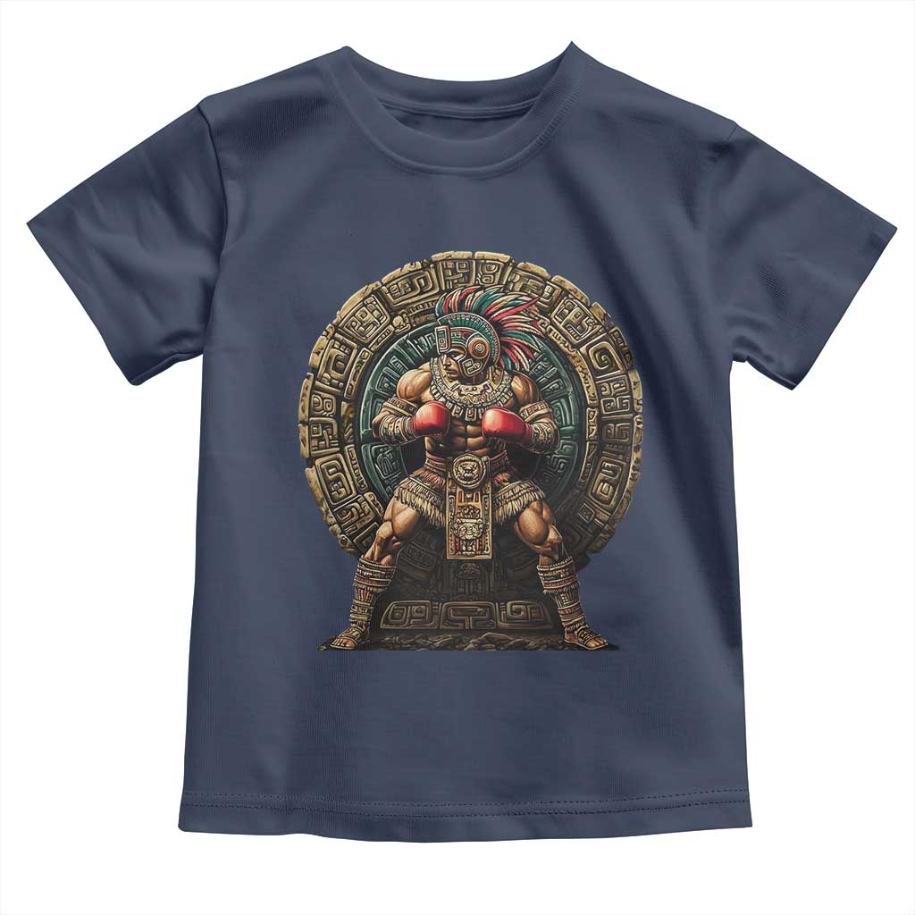 Boxing Mexico Toddler T Shirt Aztec Warrior Mexican Dad Gifts