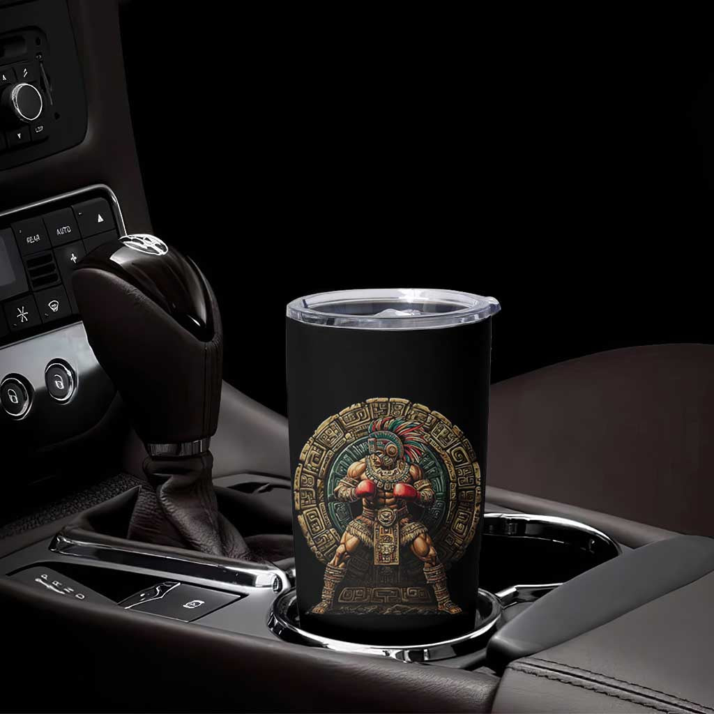 Boxing Mexico Tumbler Cup Aztec Warrior Mexican Dad Gifts