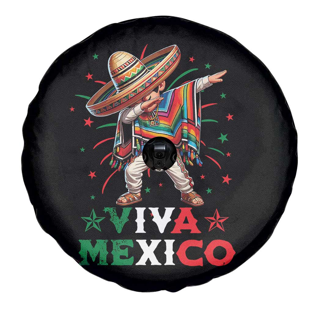 Mexican Boy Dabbing Spare Tire Cover Poncho Cinco de Mayo Flag Viva Mexico