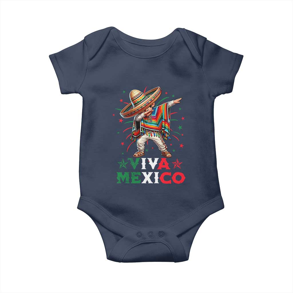 Mexican Boy Dabbing Baby Onesie Poncho Cinco de Mayo Flag Viva Mexico