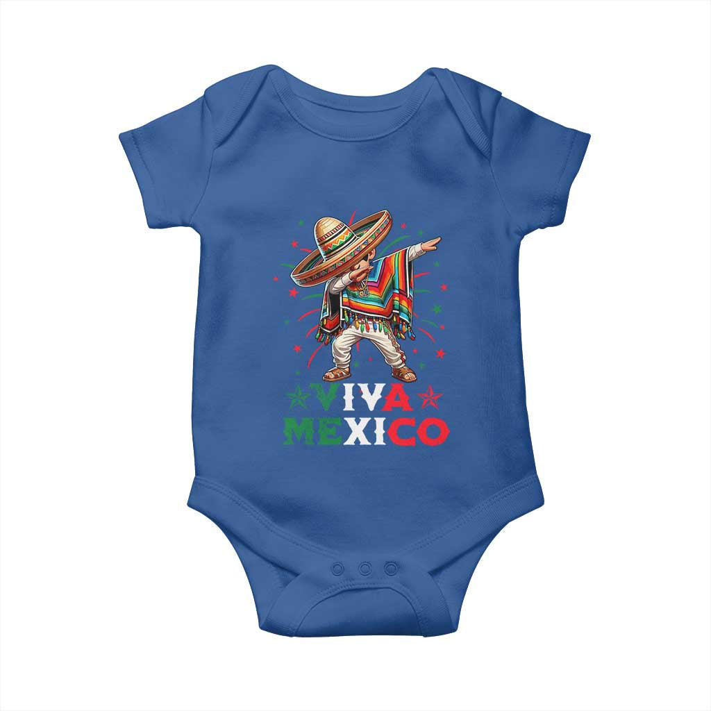 Mexican Boy Dabbing Baby Onesie Poncho Cinco de Mayo Flag Viva Mexico