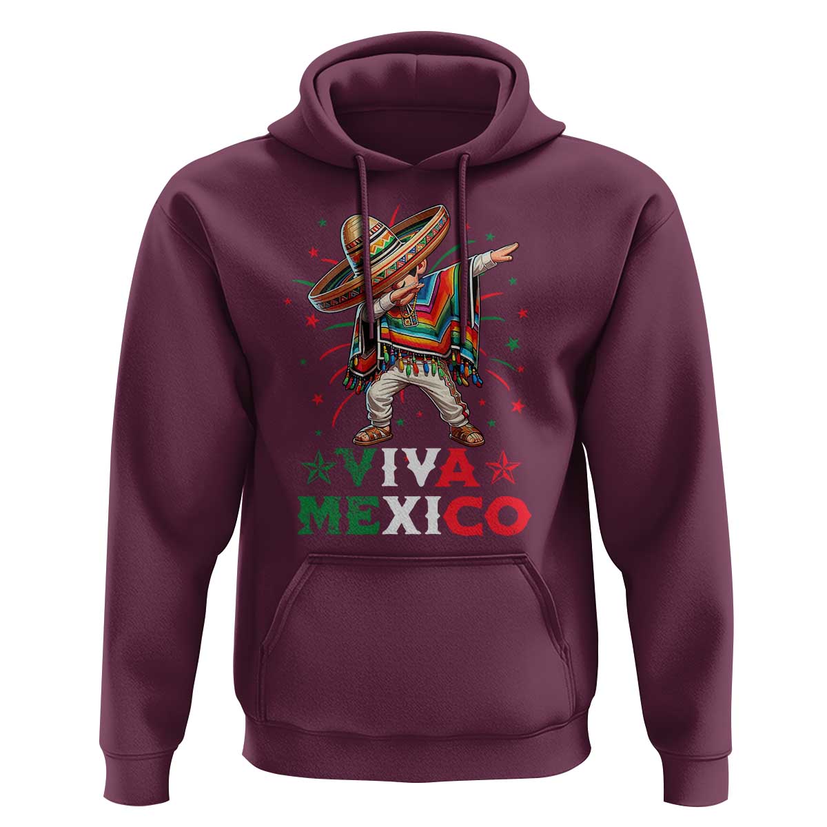 Mexican Boy Dabbing Hoodie Poncho Cinco de Mayo Flag Viva Mexico