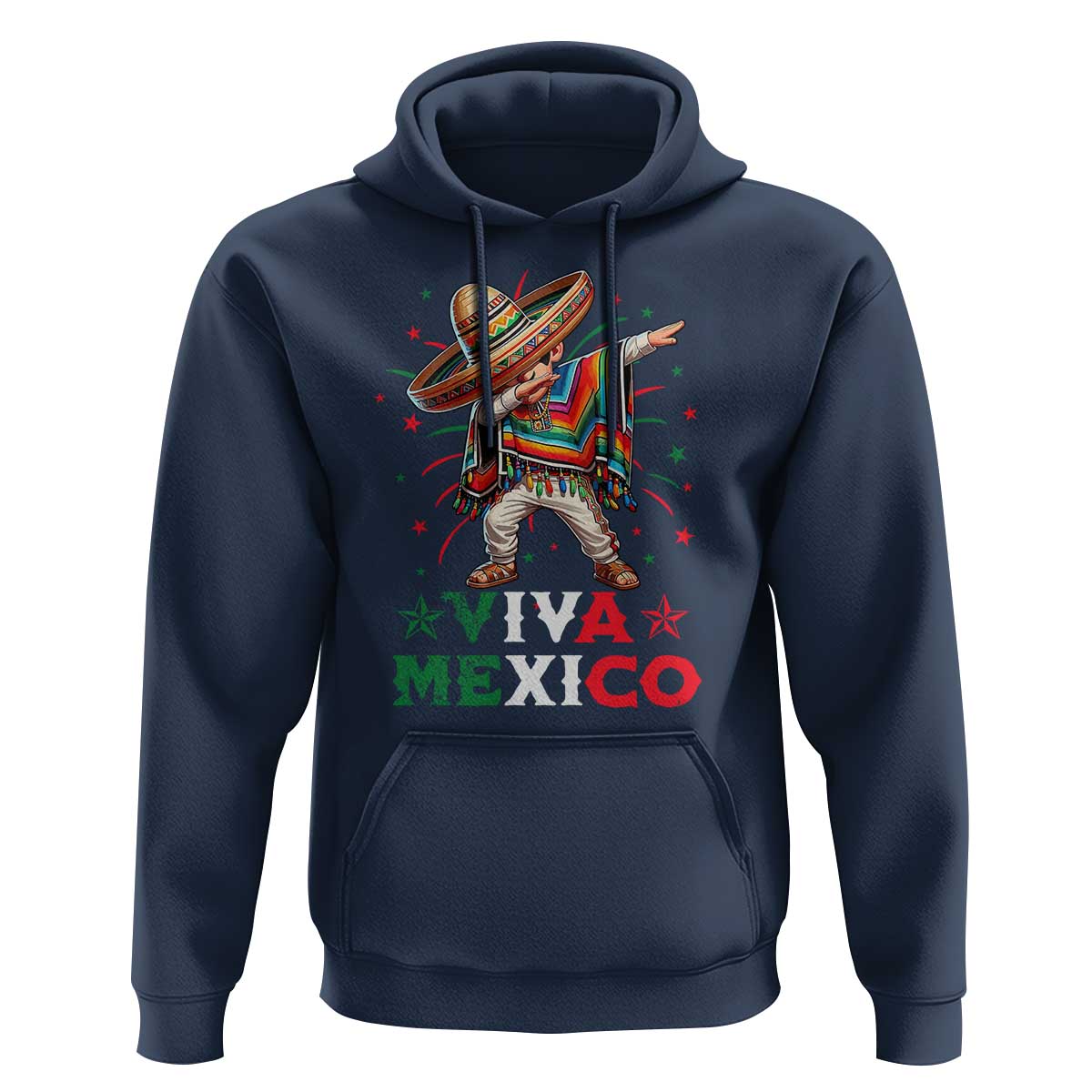 Mexican Boy Dabbing Hoodie Poncho Cinco de Mayo Flag Viva Mexico