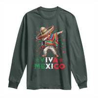 Mexican Boy Dabbing Long Sleeve Shirt Poncho Cinco de Mayo Flag Viva Mexico