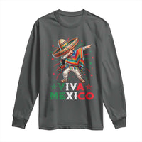 Mexican Boy Dabbing Long Sleeve Shirt Poncho Cinco de Mayo Flag Viva Mexico