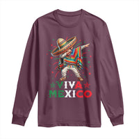Mexican Boy Dabbing Long Sleeve Shirt Poncho Cinco de Mayo Flag Viva Mexico