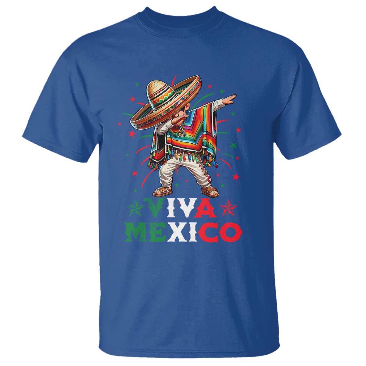 Mexican Boy Dabbing T Shirt Poncho Cinco de Mayo Flag Viva Mexico