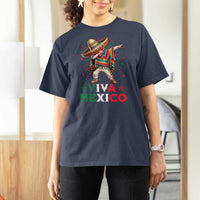 Mexican Boy Dabbing T Shirt For Women Poncho Cinco de Mayo Flag Viva Mexico