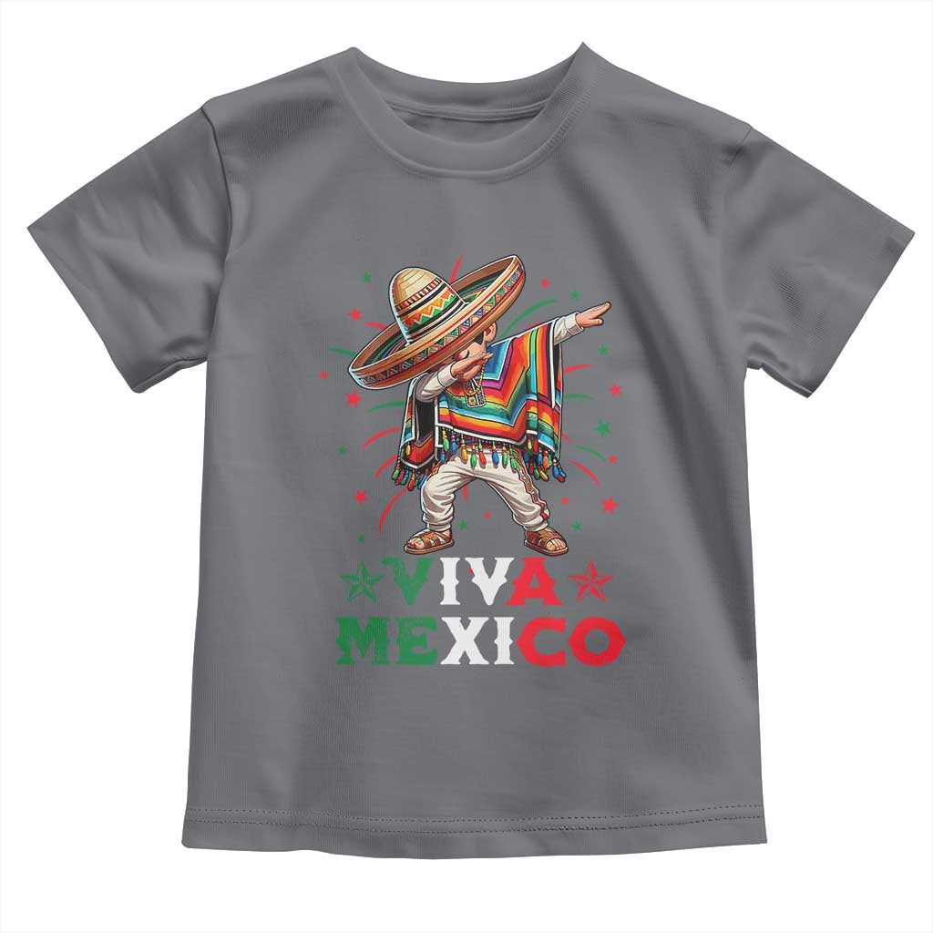 Mexican Boy Dabbing Toddler T Shirt Poncho Cinco de Mayo Flag Viva Mexico