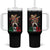 Mexican Boy Dabbing Tumbler With Handle Poncho Cinco de Mayo Flag Viva Mexico
