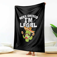 Funny Mexican Immigrant Throw Blanket Relax Gringo Im Legal Cinco De Mayo
