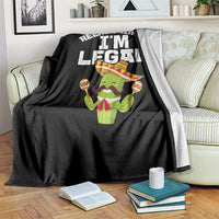 Funny Mexican Immigrant Throw Blanket Relax Gringo Im Legal Cinco De Mayo