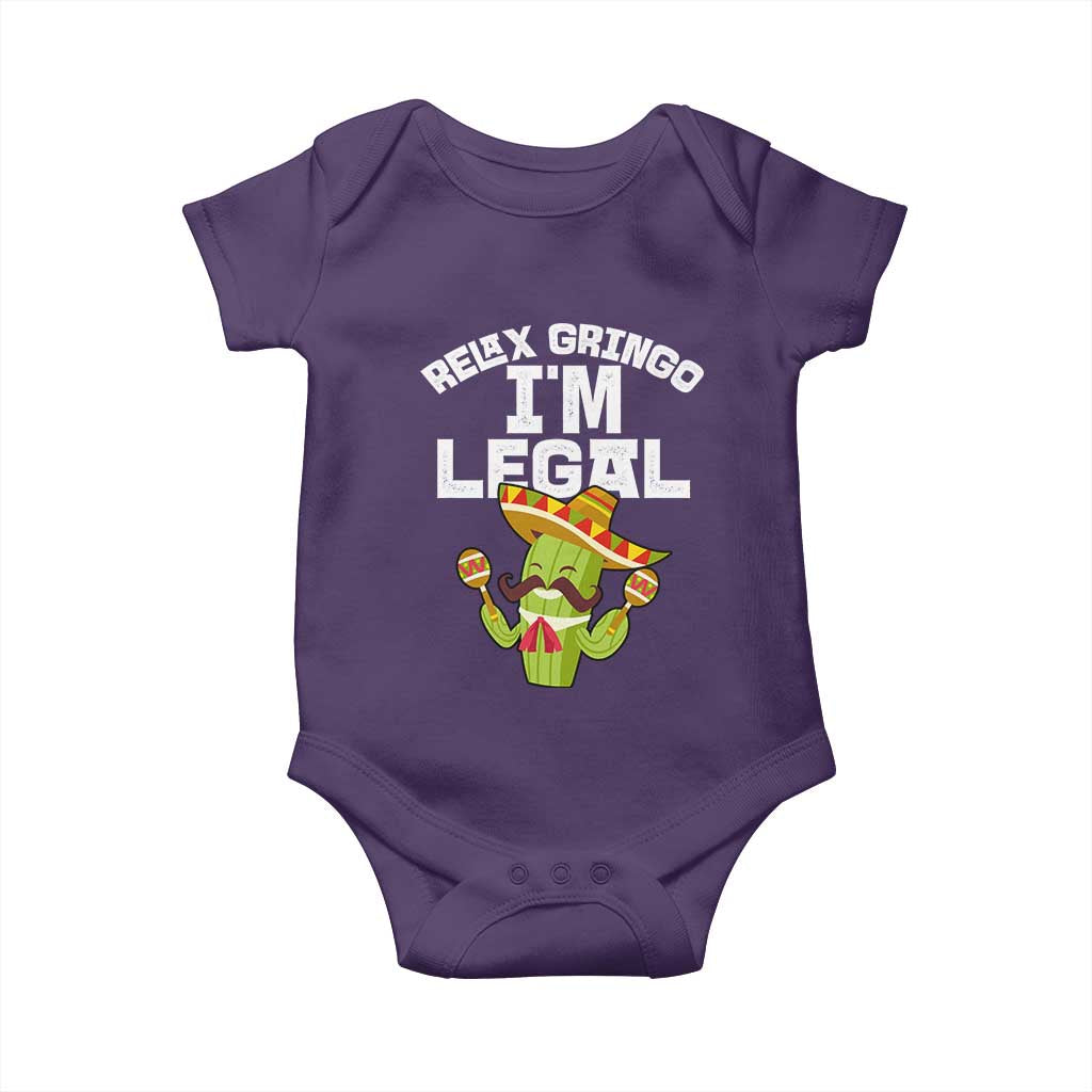 Funny Mexican Immigrant Baby Onesie Relax Gringo Im Legal Cinco De Mayo