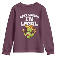 Funny Mexican Immigrant Youth Sweatshirt Relax Gringo Im Legal Cinco De Mayo