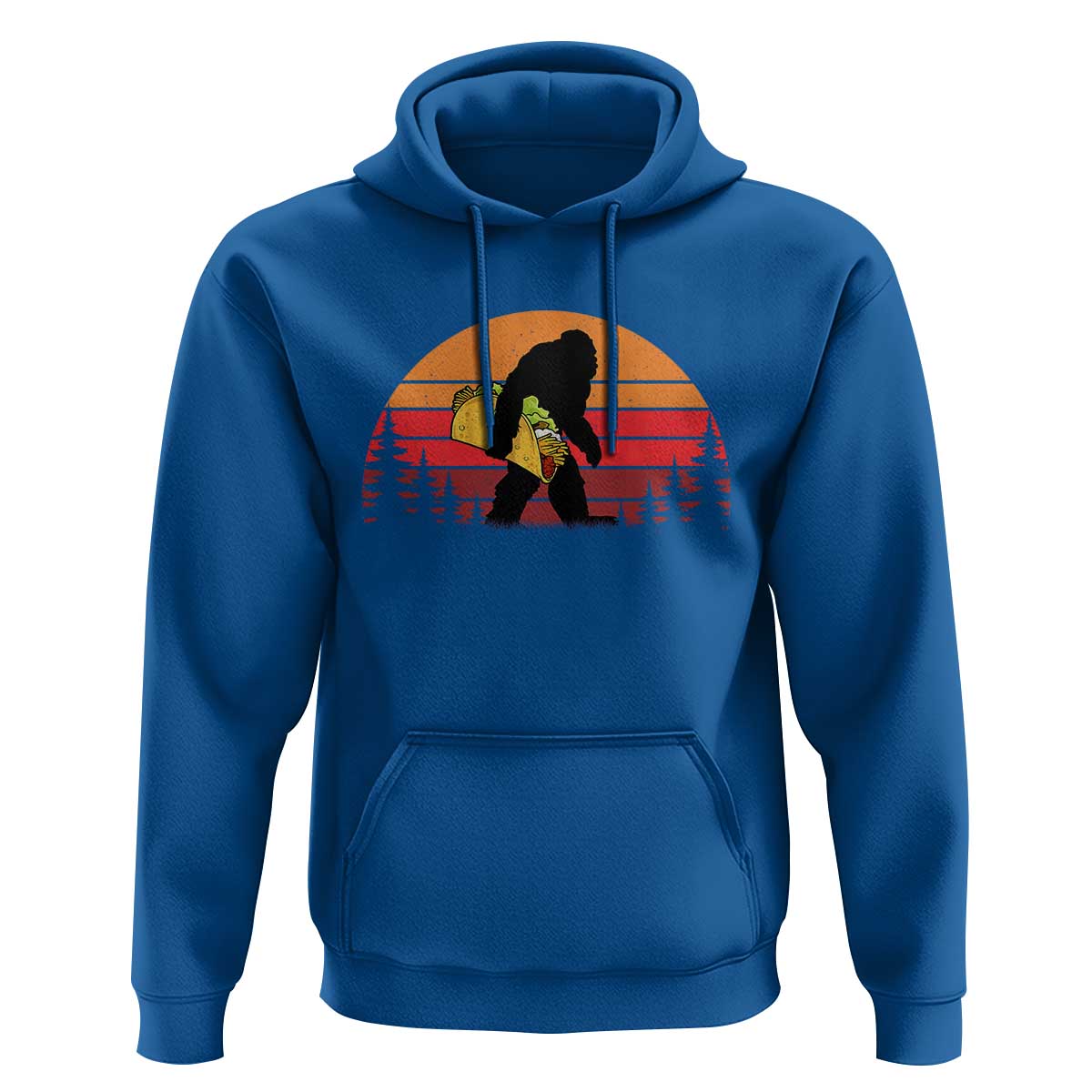 Retro Bigfoot Taco Hoodie Funny Cinco de Mayo Sasquatch Lovers
