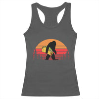 Retro Bigfoot Taco Racerback Tank Top Funny Cinco de Mayo Sasquatch Lovers