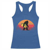Retro Bigfoot Taco Racerback Tank Top Funny Cinco de Mayo Sasquatch Lovers