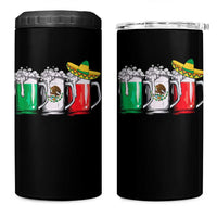 Funny Mexican 4 in 1 Can Cooler Tumbler Mexico Beer Mexican Flag Sombrero Hat