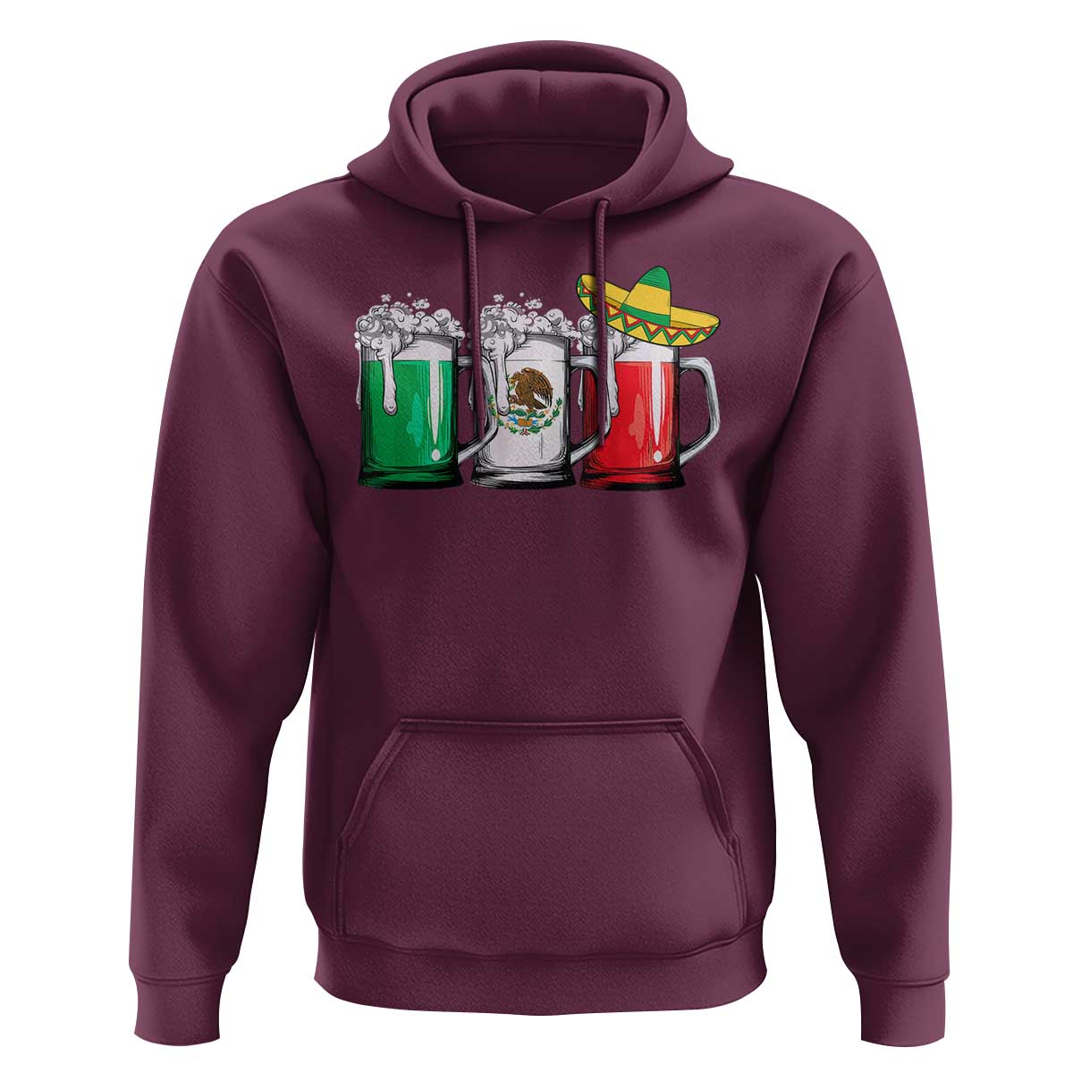 Funny Mexican Hoodie Mexico Beer Mexican Flag Sombrero Hat