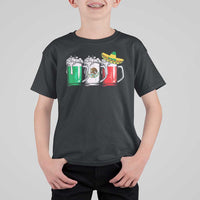 Funny Mexican T Shirt For Kid Mexico Beer Mexican Flag Sombrero Hat