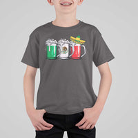 Funny Mexican T Shirt For Kid Mexico Beer Mexican Flag Sombrero Hat
