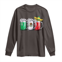Funny Mexican Long Sleeve Shirt Mexico Beer Mexican Flag Sombrero Hat