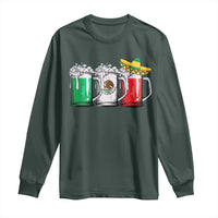 Funny Mexican Long Sleeve Shirt Mexico Beer Mexican Flag Sombrero Hat