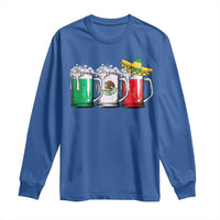 Funny Mexican Long Sleeve Shirt Mexico Beer Mexican Flag Sombrero Hat