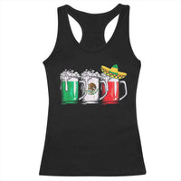 Funny Mexican Racerback Tank Top Mexico Beer Mexican Flag Sombrero Hat