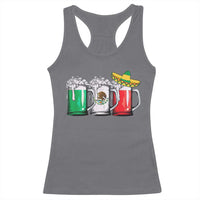Funny Mexican Racerback Tank Top Mexico Beer Mexican Flag Sombrero Hat