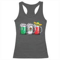 Funny Mexican Racerback Tank Top Mexico Beer Mexican Flag Sombrero Hat