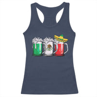 Funny Mexican Racerback Tank Top Mexico Beer Mexican Flag Sombrero Hat