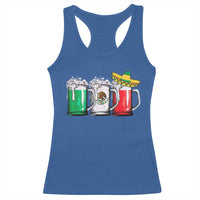 Funny Mexican Racerback Tank Top Mexico Beer Mexican Flag Sombrero Hat