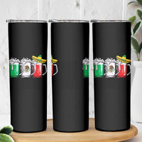 Funny Mexican Skinny Tumbler Mexico Beer Mexican Flag Sombrero Hat