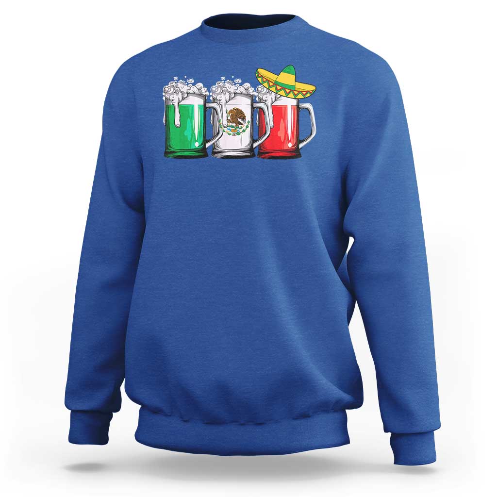 Funny Mexican Sweatshirt Mexico Beer Mexican Flag Sombrero Hat
