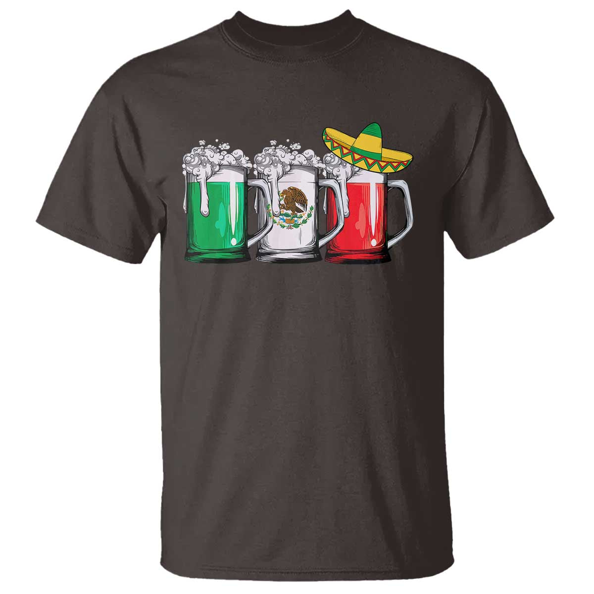 Funny Mexican T Shirt Mexico Beer Mexican Flag Sombrero Hat