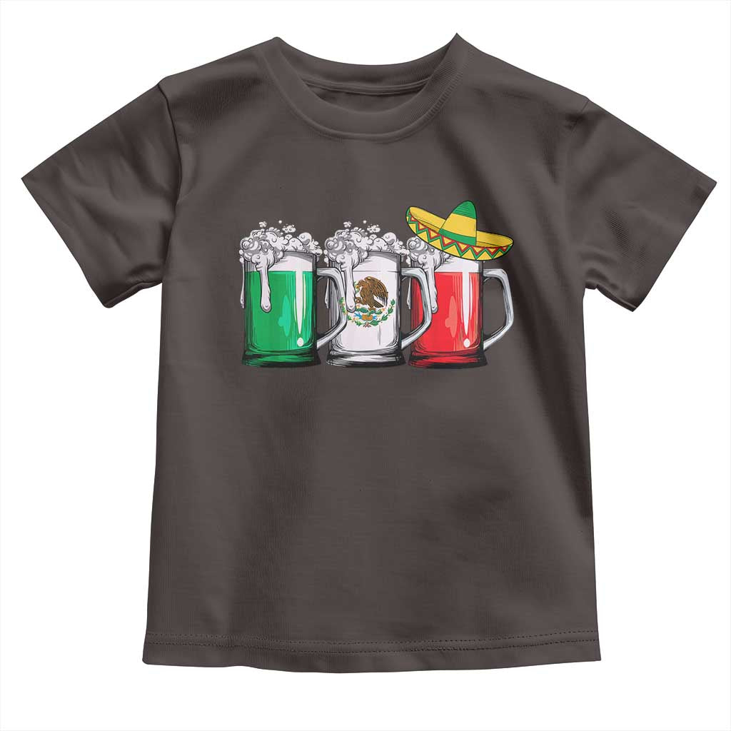 Funny Mexican Toddler T Shirt Mexico Beer Mexican Flag Sombrero Hat