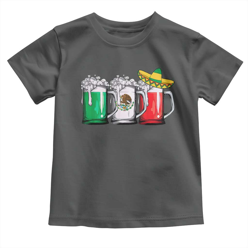 Funny Mexican Toddler T Shirt Mexico Beer Mexican Flag Sombrero Hat