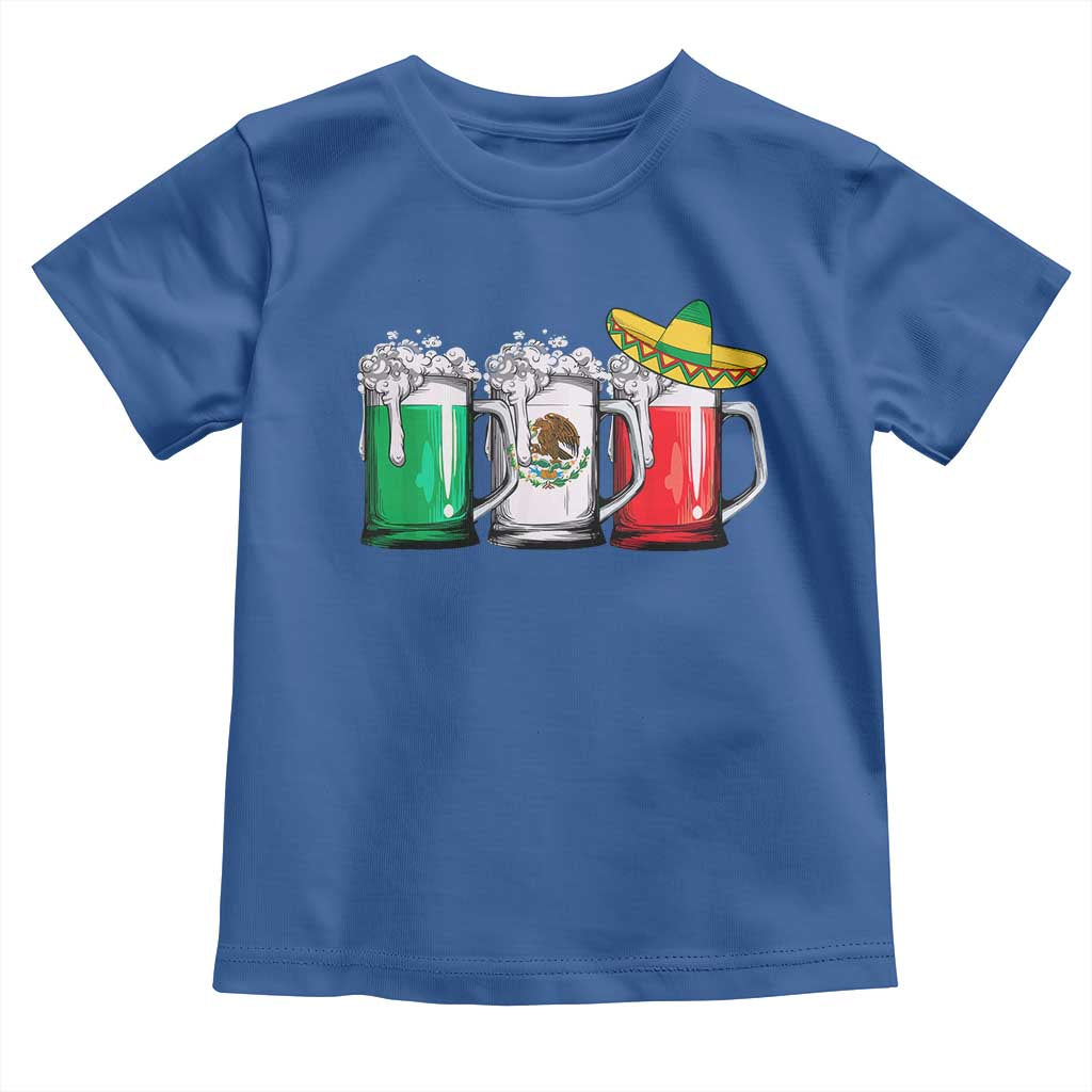 Funny Mexican Toddler T Shirt Mexico Beer Mexican Flag Sombrero Hat