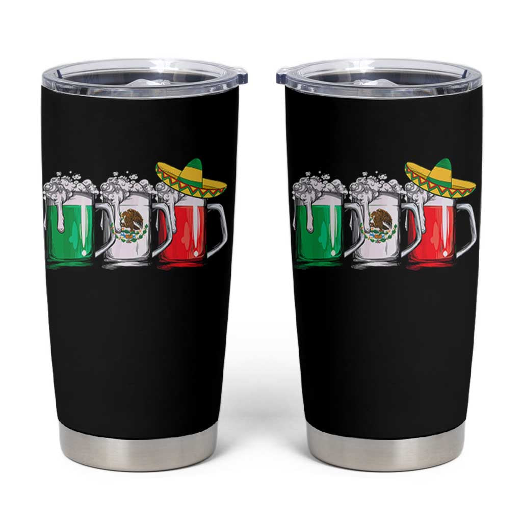 Funny Mexican Tumbler Cup Mexico Beer Mexican Flag Sombrero Hat