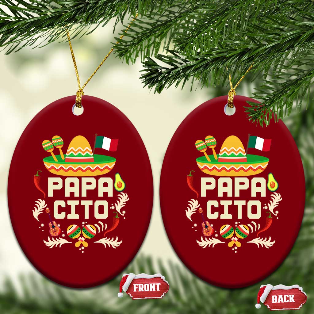 Mexican Dad Ceramic Ornament Papa Cito Latino Fathers Day Gift Mexican Pride