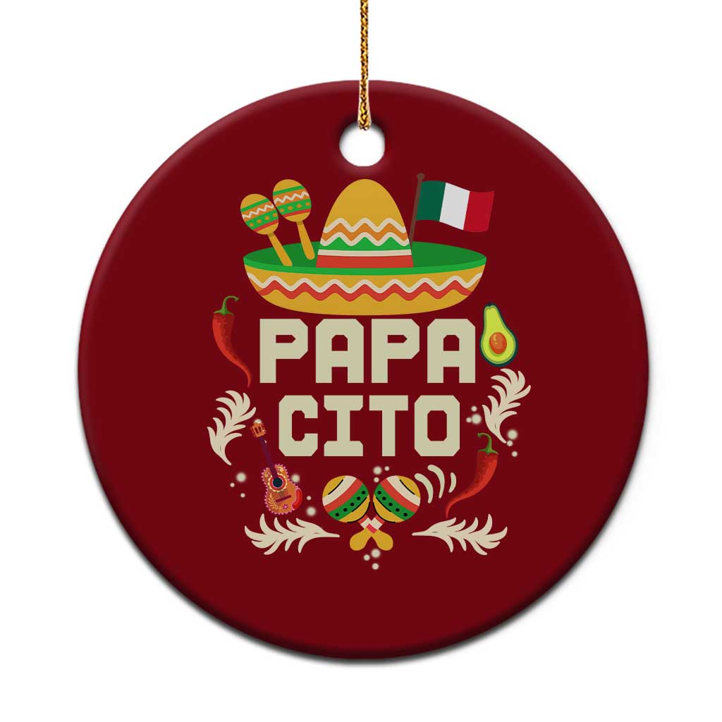 Mexican Dad Ceramic Ornament Papa Cito Latino Fathers Day Gift Mexican Pride