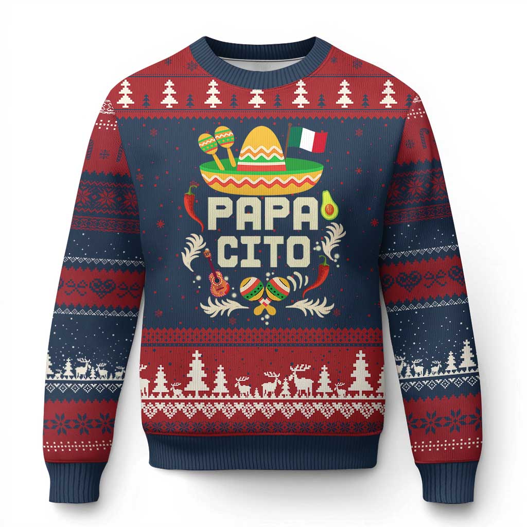 Mexican Dad Ugly Christmas Sweater Papa Cito Latino Fathers Day Gift Mexican Pride