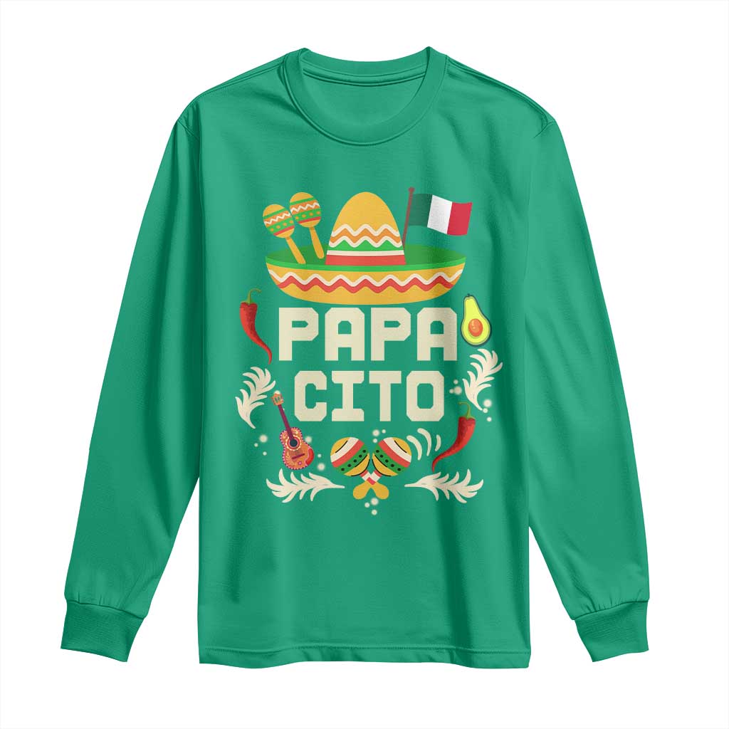 Mexican Dad Long Sleeve Shirt Papa Cito Latino Fathers Day Gift Mexican Pride